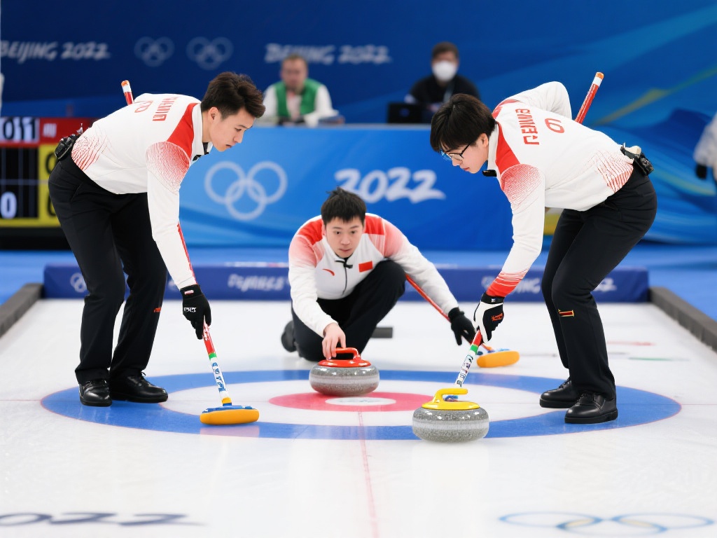 世界男子冰壶锦标赛循环赛焦点战:意大利对阵中国 然而,中国队的应变能力在第六局得以体现。
