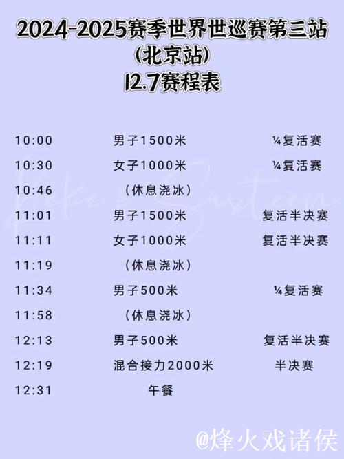 短道速滑世界杯第二站赛程公布 中国队全力冲击冬奥资格